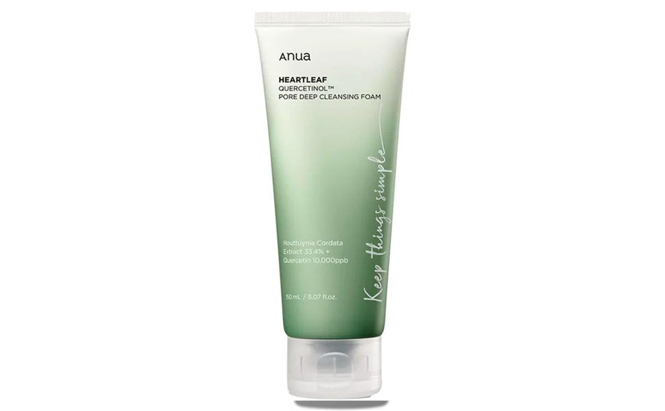 ANUA HEARTLEAF QUERCETINOL PORE DEEP CLEANSING FOAM 150 ML - K Care Cosmetics
